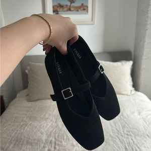 VIVAIA Mary Jane Ballet Flats - Black